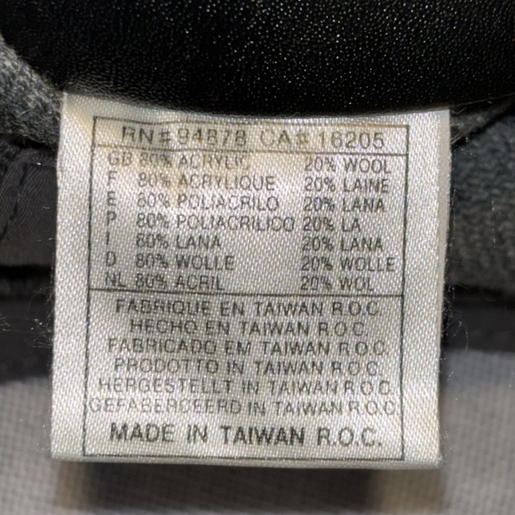 Miami Hurricanes men’s grey and black wool blend adjustable baseball hat O/S - Picture 6 of 7